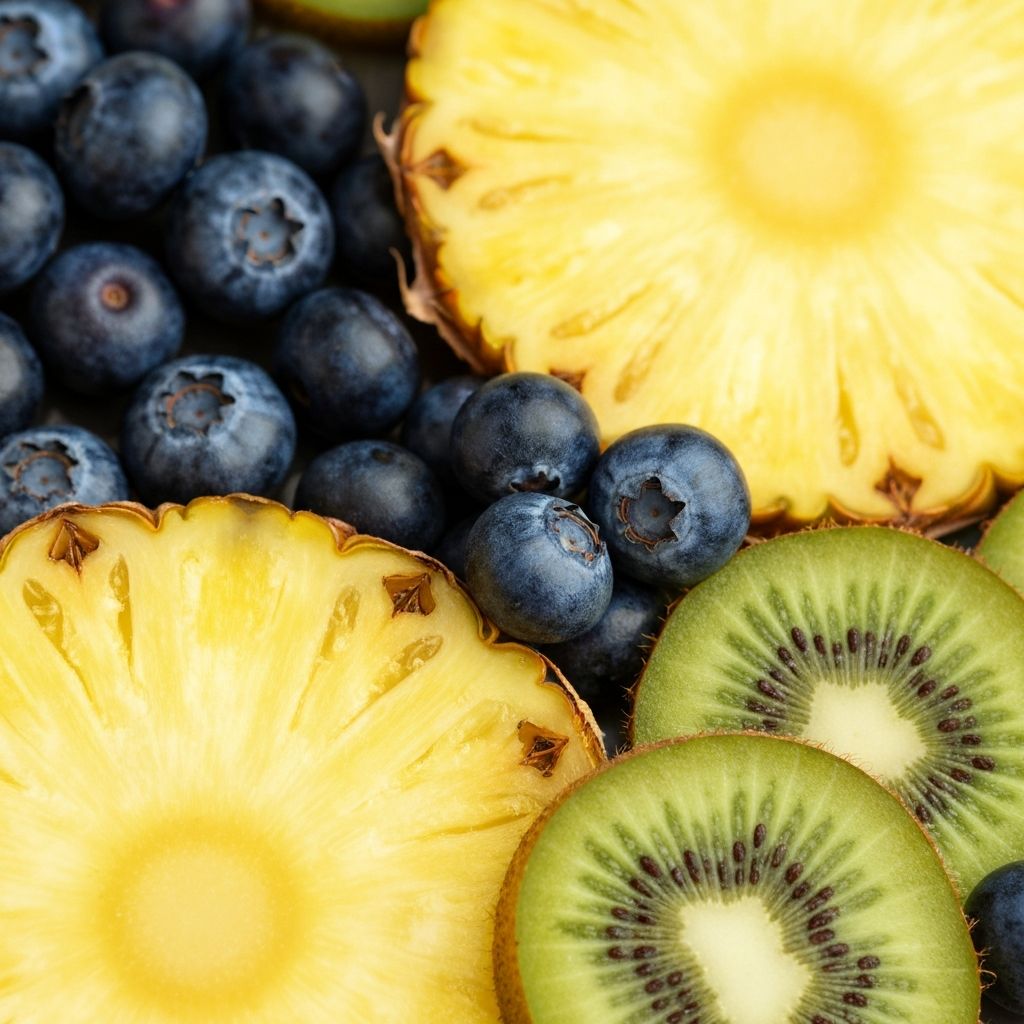 Wissenschaftliche Darstellung von Nahrungstexturen